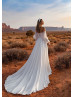 Strapless Ivory Pleated Satin Chic Wedding Dress